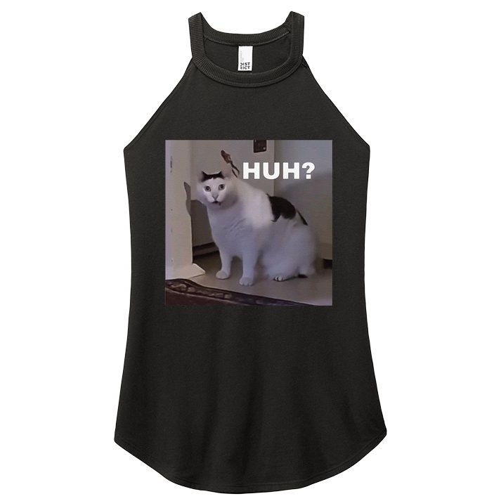 Meme Huh Cat Women's Perfect Tri Rocker Tank