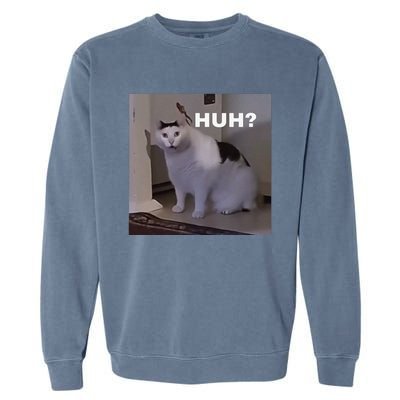 Meme Huh Cat Garment-Dyed Sweatshirt