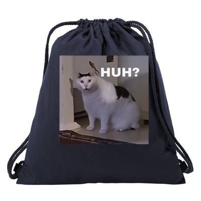 Meme Huh Cat Drawstring Bag