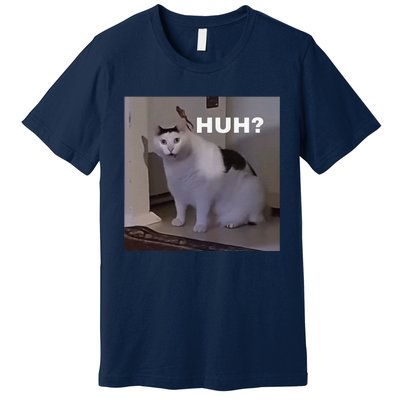 Meme Huh Cat Premium T-Shirt