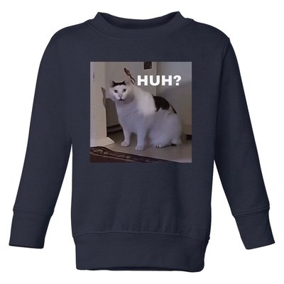 Meme Huh Cat Toddler Sweatshirt