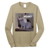 Meme Huh Cat Long Sleeve Shirt