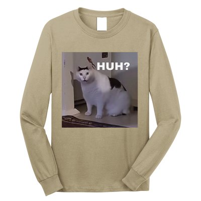 Meme Huh Cat Long Sleeve Shirt