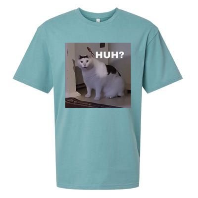 Meme Huh Cat Sueded Cloud Jersey T-Shirt