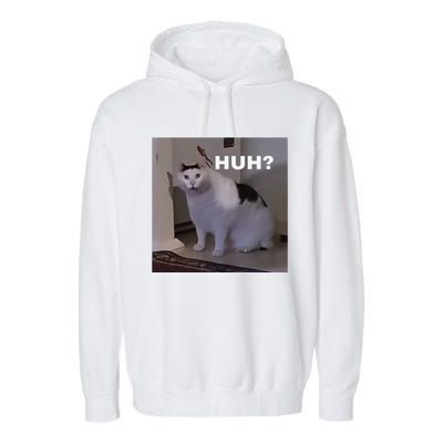 Meme Huh Cat Garment-Dyed Fleece Hoodie