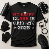 My Happy Class Is Outta Here 2025 Senior Graduation Funny Performance Shirt