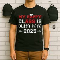My Happy Class Is Outta Here 2025 Senior Graduation Funny T-Shirt