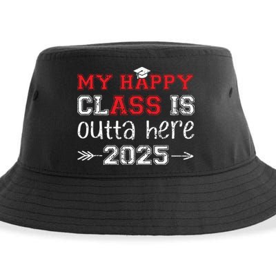 My Happy Class Is Outta Here 2025 Senior Graduation Funny Sustainable Bucket Hat