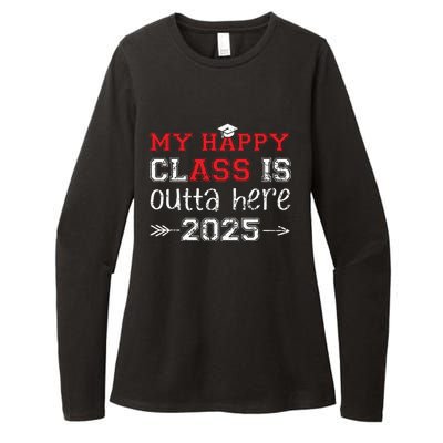 My Happy Class Is Outta Here 2025 Senior Graduation Funny Womens CVC Long Sleeve Shirt