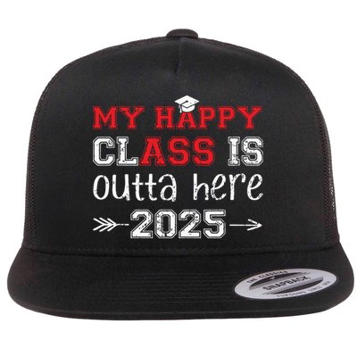 My Happy Class Is Outta Here 2025 Senior Graduation Funny Flatbill Hat