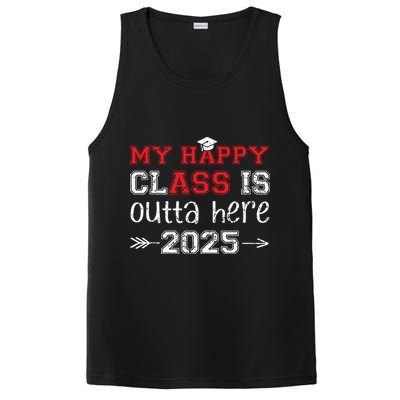 My Happy Class Is Outta Here 2025 Senior Graduation Funny PosiCharge Competitor Tank