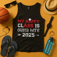 My Happy Class Is Outta Here 2025 Senior Graduation Funny Tank Top