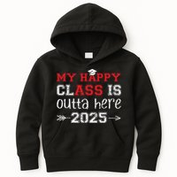 My Happy Class Is Outta Here 2025 Senior Graduation Funny Kids Hoodie