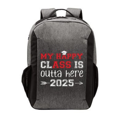 My Happy Class Is Outta Here 2025 Senior Graduation Funny Vector Backpack
