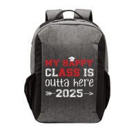 My Happy Class Is Outta Here 2025 Senior Graduation Funny Vector Backpack