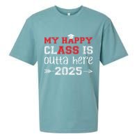 My Happy Class Is Outta Here 2025 Senior Graduation Funny Sueded Cloud Jersey T-Shirt