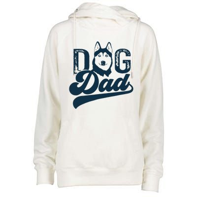 Men Husky Dog Dad Siberian Husky Womens Funnel Neck Pullover Hood