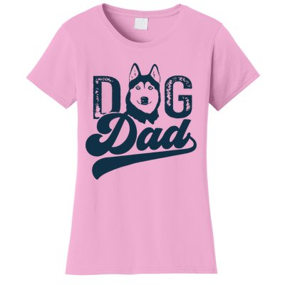 Men Husky Dog Dad Siberian Husky Women's T-Shirt