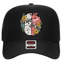 Mad Hustle Dope Soul Floral Brain Mental Health Awareness High Crown Mesh Back Trucker Hat