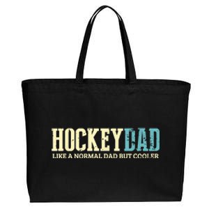 Mens Hockey Dad Like Normal Dad But Cooler Hockey Dad Gifts TShirt Cotton Canvas Jumbo Tote