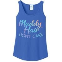 Muddy Hair Don't Care Gift Muddy Quad Biker Four Funny Gift Ladies Essential Tank