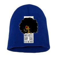 Mad Hustle Dope Soul Black Magic Black History Month Gift Short Acrylic Beanie