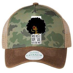 Mad Hustle Dope Soul Black Magic Black History Month Gift Legacy Tie Dye Trucker Hat