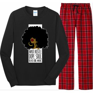 Mad Hustle Dope Soul Black Magic Black History Month Gift Long Sleeve Pajama Set