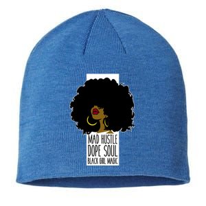 Mad Hustle Dope Soul Black Magic Black History Month Gift Sustainable Beanie