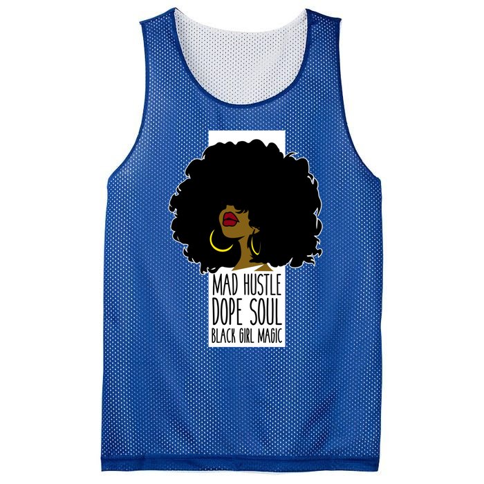 Mad Hustle Dope Soul Black Magic Black History Month Gift Mesh Reversible Basketball Jersey Tank