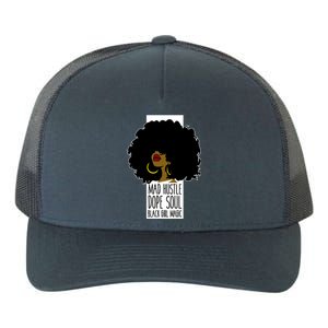 Mad Hustle Dope Soul Black Magic Black History Month Gift Yupoong Adult 5-Panel Trucker Hat