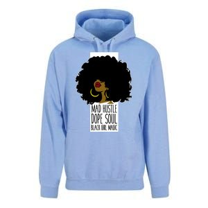 Mad Hustle Dope Soul Black Magic Black History Month Gift Unisex Surf Hoodie