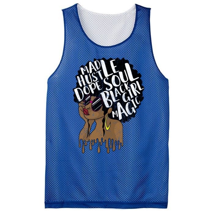 Mad Hustle Dope Soul Black Magic Birthday Gift Funny Gift Mesh Reversible Basketball Jersey Tank