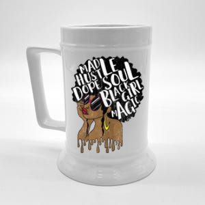 Mad Hustle Dope Soul Black Magic Birthday Gift Funny Gift Beer Stein