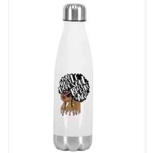 Mad Hustle Dope Soul Black Magic Birthday Gift Funny Gift Stainless Steel Insulated Water Bottle