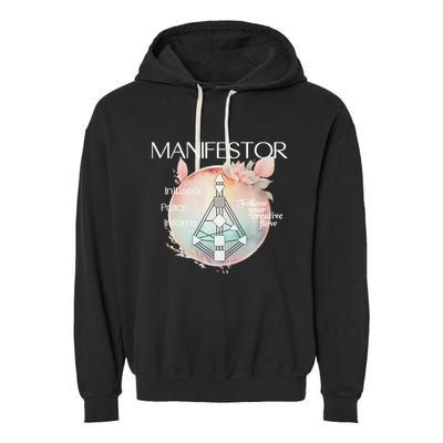 Manifestors Human Design Gift Pastel Aura Premium Garment-Dyed Fleece Hoodie
