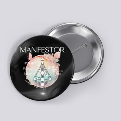 Manifestors Human Design Gift Pastel Aura Premium Button