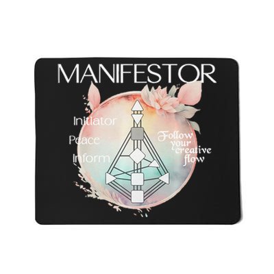 Manifestors Human Design Gift Pastel Aura Premium Mousepad