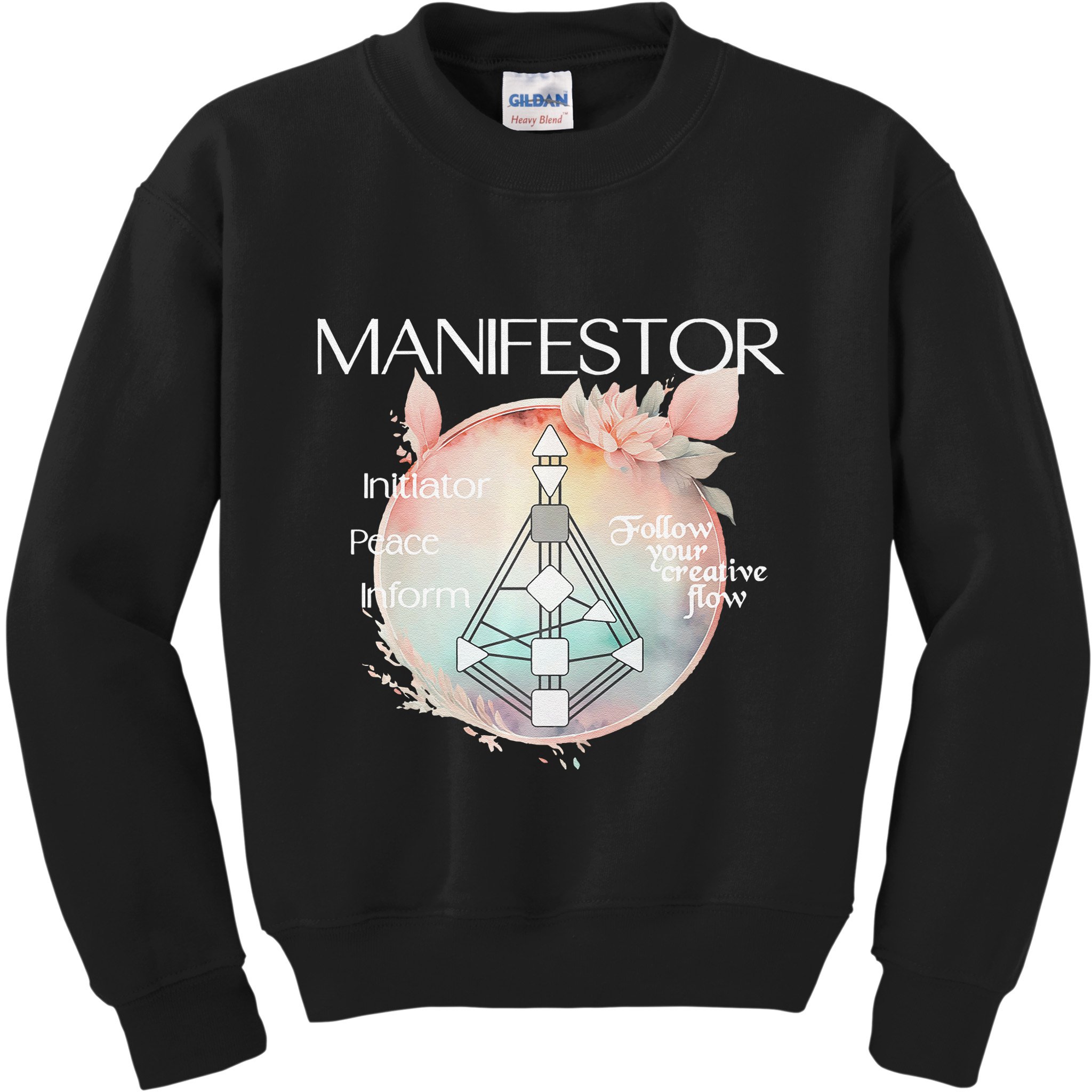 Manifestors Human Design Gift Pastel Aura Premium Kids Sweatshirt