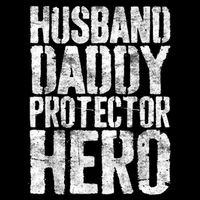 Men Husband Daddy Protector Hero Fathers Day 16 in Basic Backpack