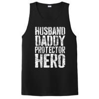 Men Husband Daddy Protector Hero Fathers Day PosiCharge Competitor Tank