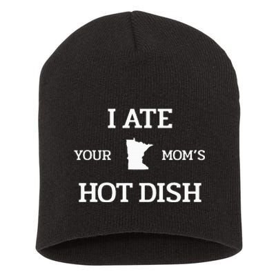 Moms Hot Dish Minnesota Novelty Joke Short Acrylic Beanie