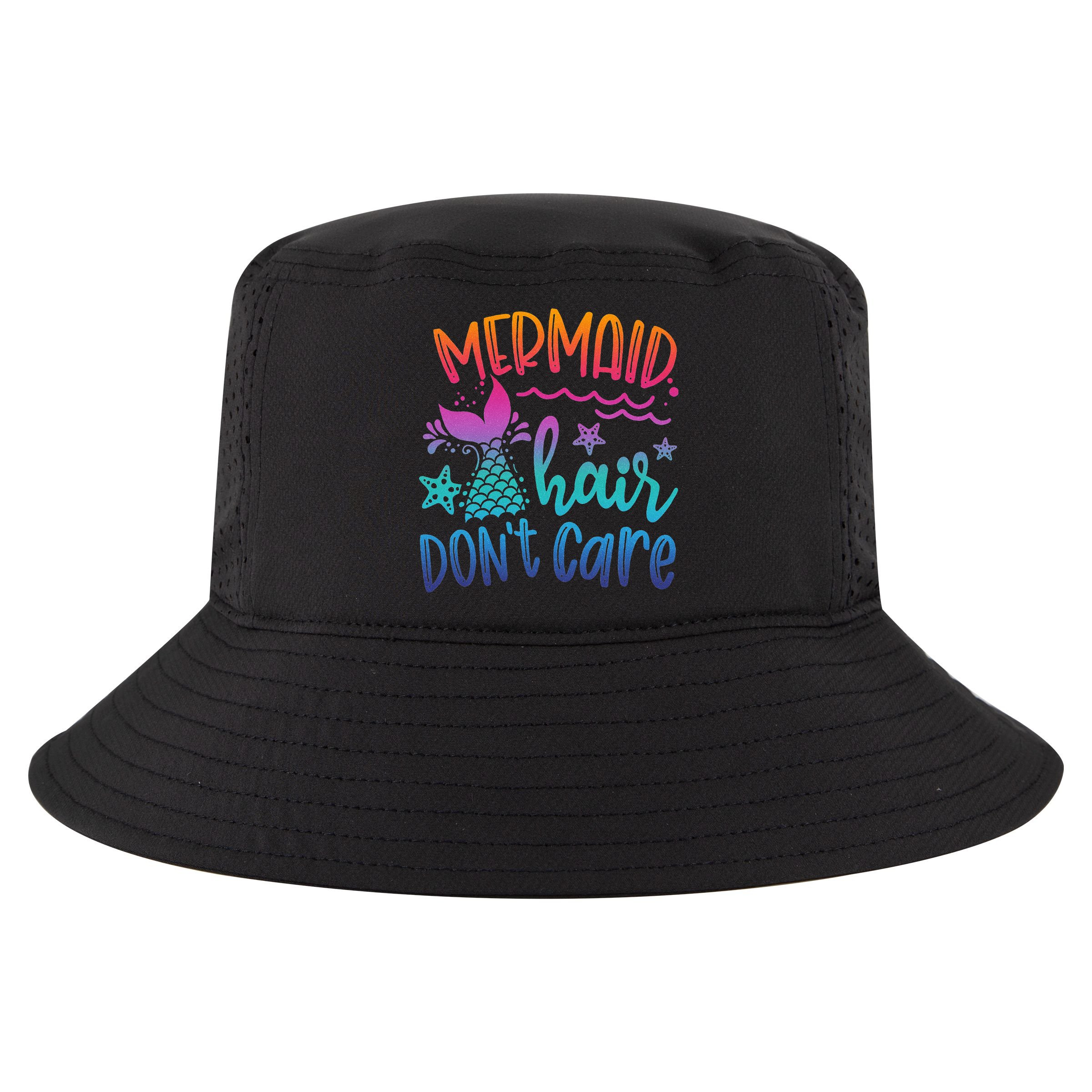 Mermaid Hair Don't Care Matching Outfit funny ocean Cool Comfort Performance Bucket Hat