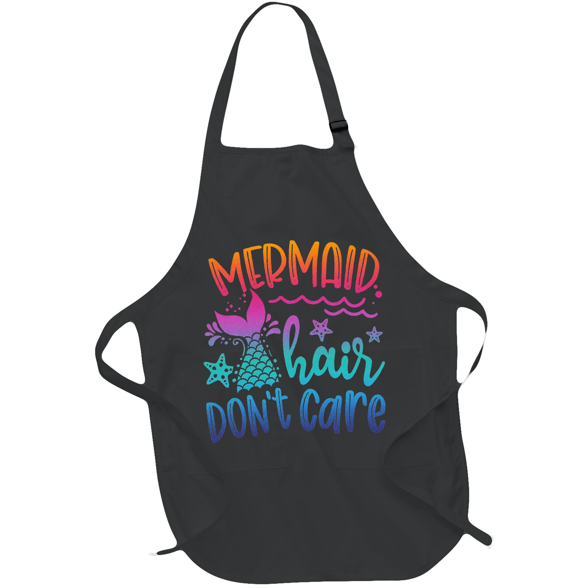 Mermaid Hair Don't Care Matching Outfit funny ocean Apron