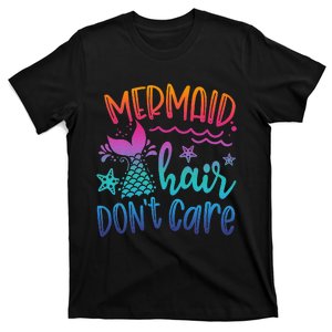 Mermaid Hair Don't Care Matching Outfit funny ocean T-Shirt