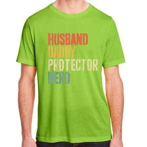 Men Husband Daddy Protector Hero Fathers Day Adult ChromaSoft Performance T-Shirt