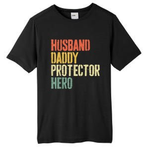 Men Husband Daddy Protector Hero Fathers Day Tall Fusion ChromaSoft Performance T-Shirt