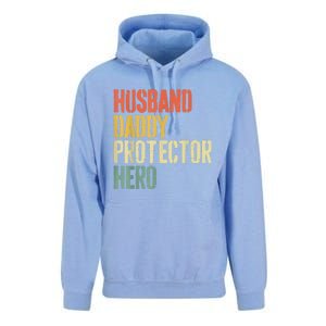 Men Husband Daddy Protector Hero Fathers Day Unisex Surf Hoodie