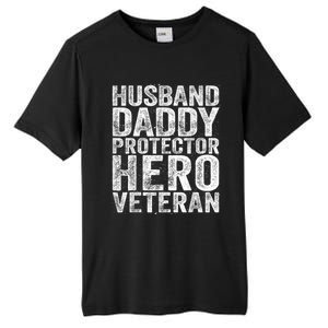 Men Husband Daddy Protector Hero Veteran Tall Fusion ChromaSoft Performance T-Shirt