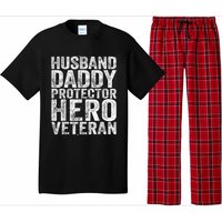 Men Husband Daddy Protector Hero Veteran Pajama Set